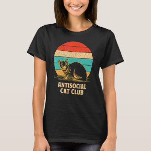 Antisocial Cat Club Introvertierte Katze Loner Kit T-Shirt