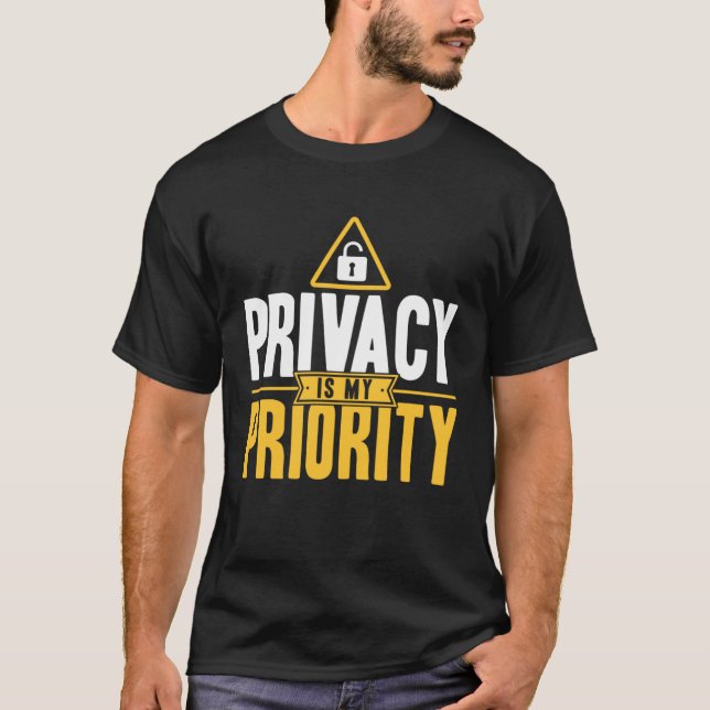 Antisocial Privacy is my priority Introvert T-Shirt (Vorderseite)