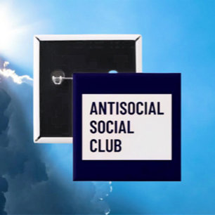 Antisocial Social Club Knopf Button