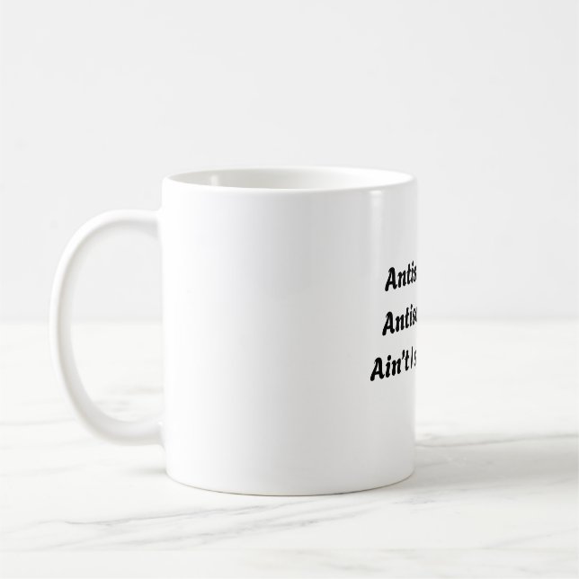 Antisozial Antisocool Lustiger Introvert Zitat Uni Kaffeetasse (Links)