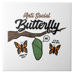 Antisozial Butterfly Fliese