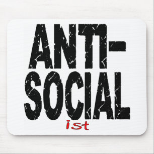 Antisozial ist (antisozialistisch) mousepad
