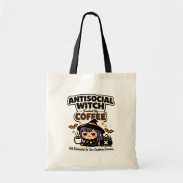Antisoziale Hexen-Kaffee-Halloween-Tasche Tragetasche