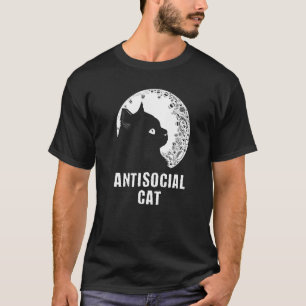 Antisoziale Katze Katzen Humor Kätzchen Introverti T-Shirt