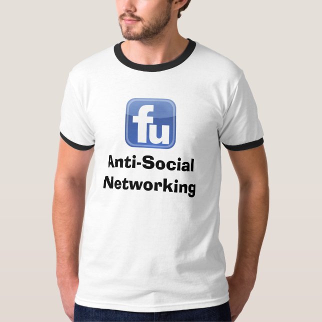 Antisoziale Vernetzung T-Shirt (Vorderseite)