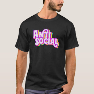 Antisozialer Regenbogen Introvertierter Eigenbrötl T-Shirt