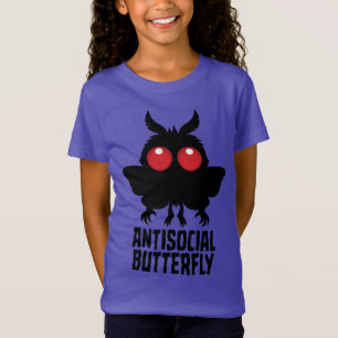 Antisozialer Schmetterling Mothman Kryptid T-Shirt