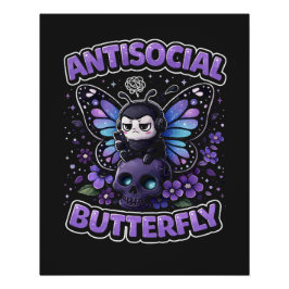 Antisozialer Schmetterling Poster
