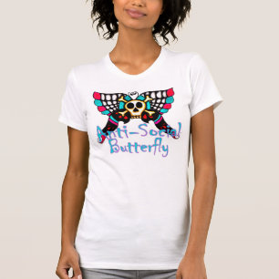 Antisozialer Schmetterling T-Shirt