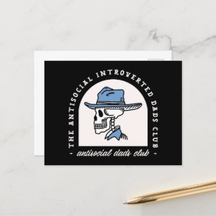 Antisoziales Introvertierte Papa Cowboy dunkler We Feiertagspostkarte