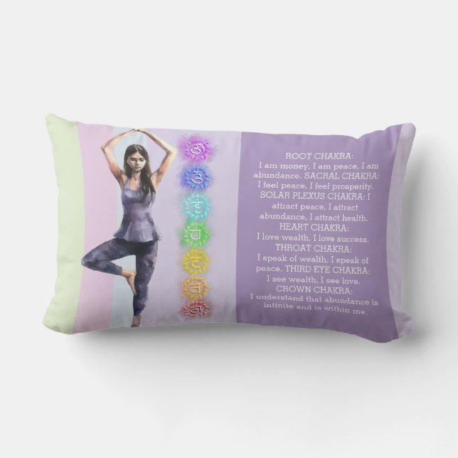 ANTISTRESS CALM CHAKRA VISUALIZATION relax Lendenkissen (Rückseite)