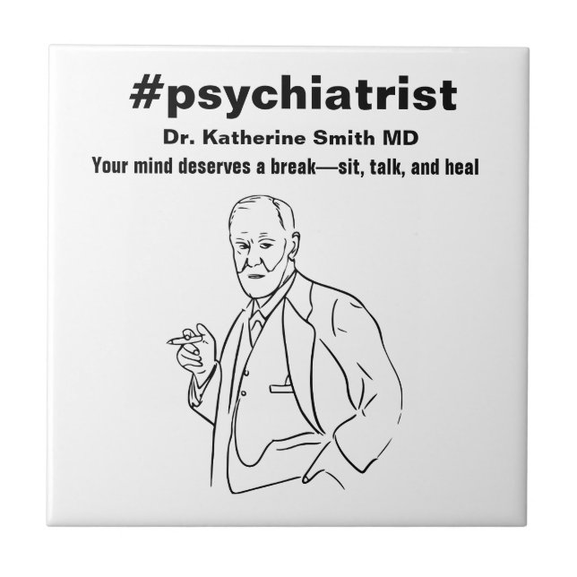 antistress Freud Psychiatry Therapy Clinic Health Fliese (Vorderseite)