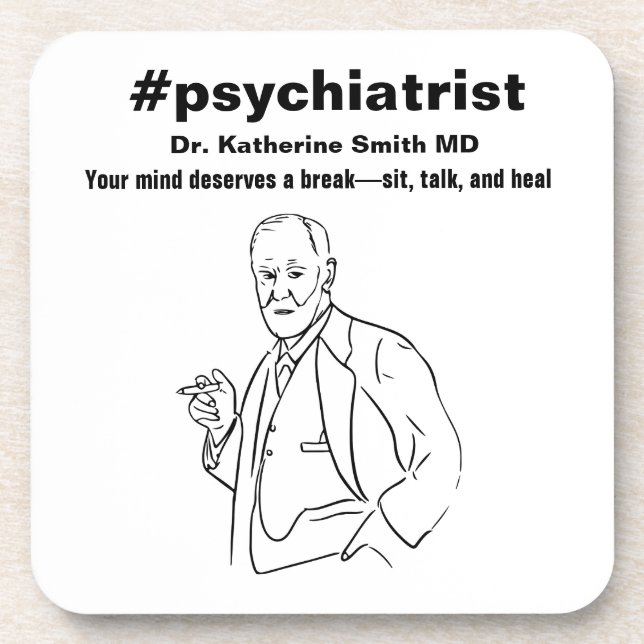 antistress Freud Psychiatry Therapy Clinic Health Getränkeuntersetzer (Vorderseite)