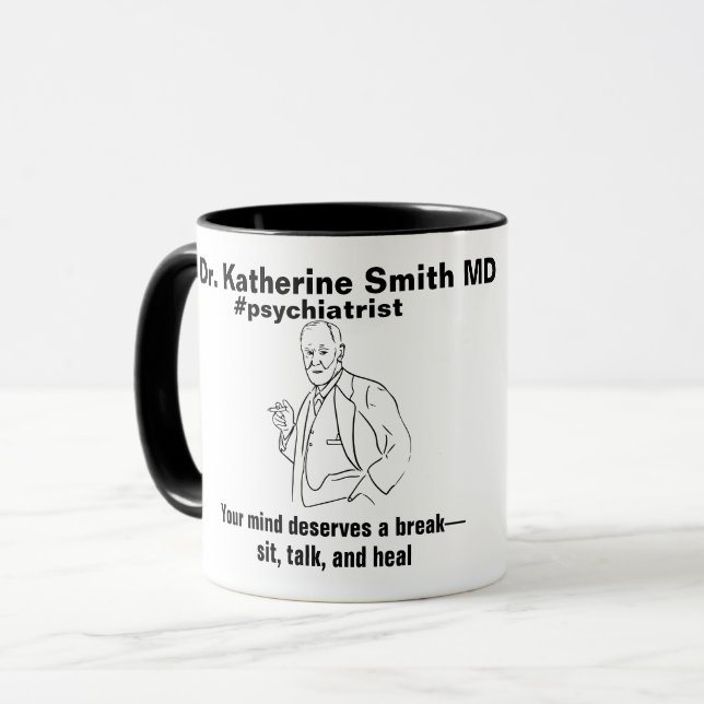 ANTISTRESS Freud Psychiatry Therapy Clinic Health Tasse (Vorderseite Links)