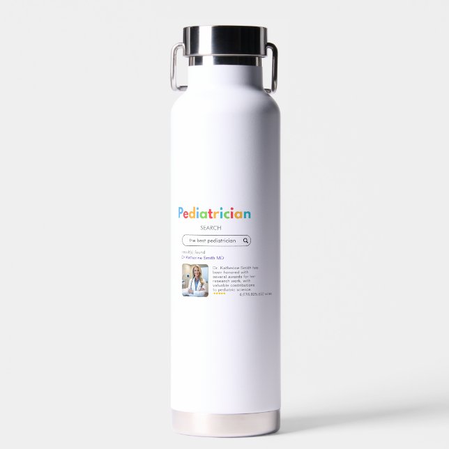 ANTISTRESS PEDIATRICIAN VIP doctor GOOGLE search Trinkflasche (Vorne)