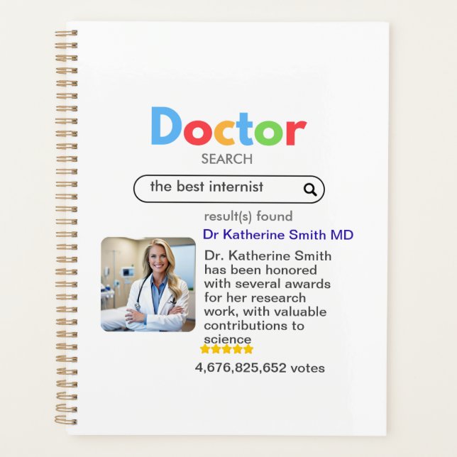 ANTISTRESS PHYSICIAN DOCTOR google INTERNIST Planer (Vorderseite)