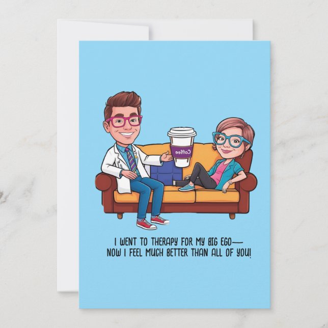 ANTISTRESS psychiatrist THERAPIST MENTAL HEALTH Einladung (Vorderseite)