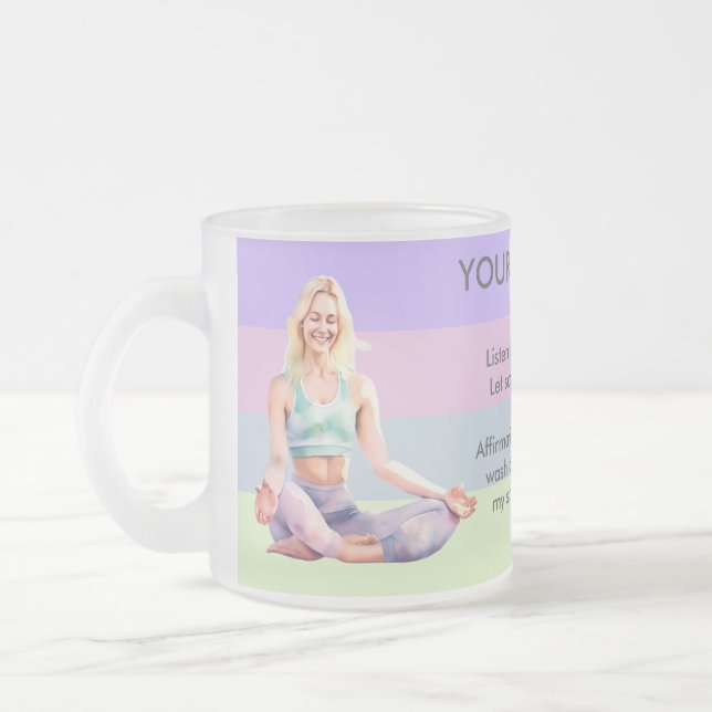 ANTISTRESS RELAX CALM GIRL YOGA CHAKRA MATTGLASTASSE (Links)