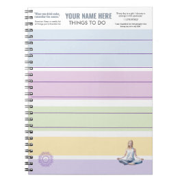 ANTISTRESS RELAX CALM SERENE YOGA NOTIZBLOCK