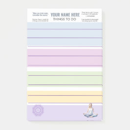 AntiStress Serene Meditation Yoga Chakras relax Post-it Klebezettel