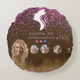 ANTISTRESS Terracotta Gold Spa Beauty social media Rundes Kissen