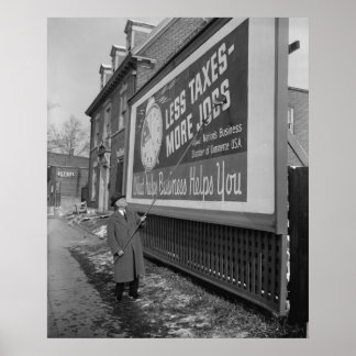 AntiTax Poster der 1930er Jahre