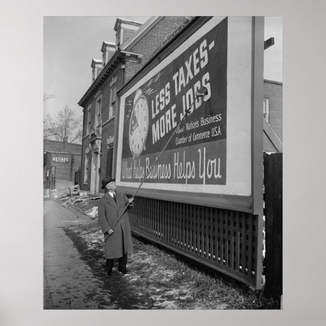 AntiTax Poster der 1930er Jahre (Vorne)