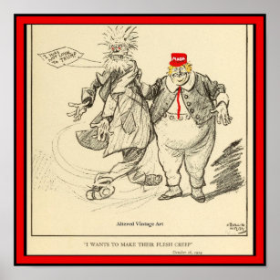 AntiTrump, Cartoon der Loyalität verändert Vintage Poster