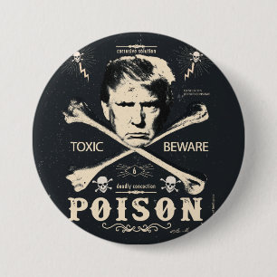 AntiTrumpf-Gift-Präsidentschaftswahl 2016 Button