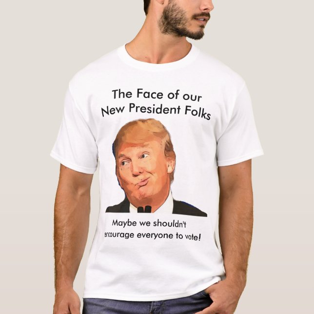 Antitrumpf-Shirt, das Gesicht des neuen T-Shirt (Vorderseite)