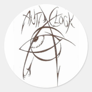 Antiuhr-Aufkleber Runder Aufkleber
