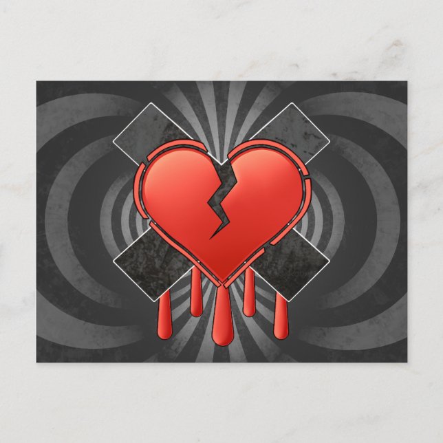 Antivalentine Feiertagspostkarte (Vorderseite)