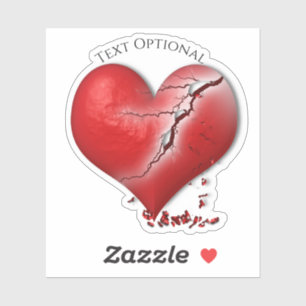 AntiValentinstag des gebrochenen Herzens Aufkleber