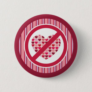 AntiValentinstag-Knopf Button