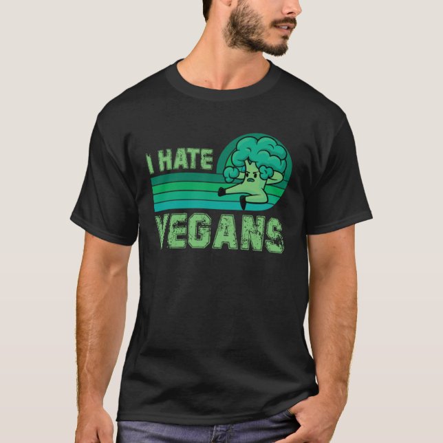 Antiveganisches Fleisch-Spruch T-Shirt (Vorderseite)