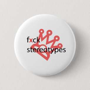 Antiweißer Knopf der stereotypen Button