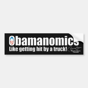 Antiwirtschaft Obama Obamanomics Autoaufkleber