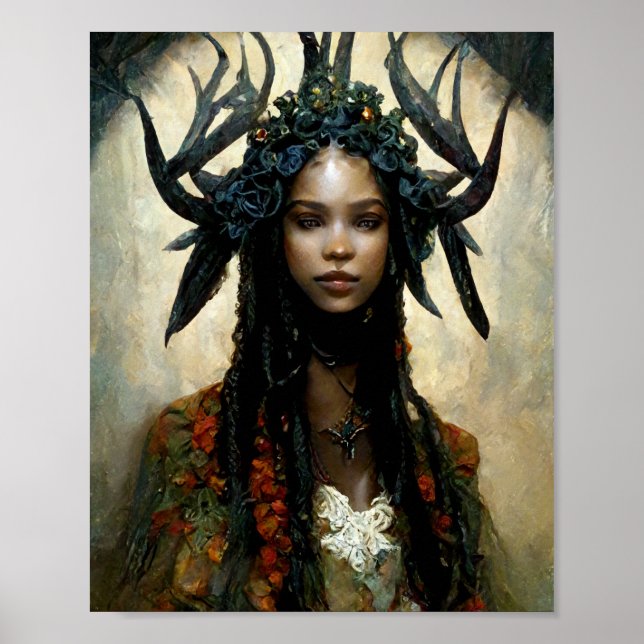 Antler Fee 3 Faiasy Fantasy Art Poster (Vorne)
