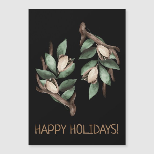 Antler mit grüner Verzweigung Postkarte (Vorderseite)