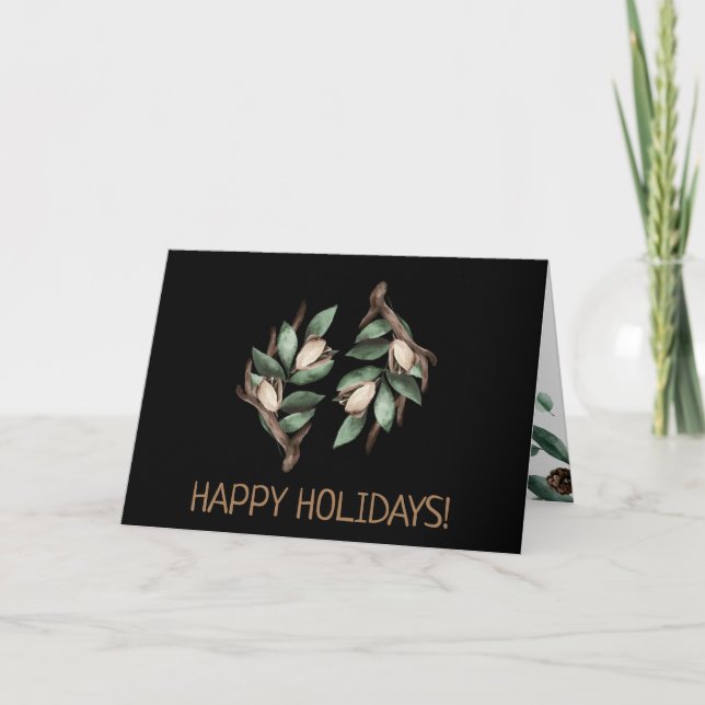 Antler mit grüner Verzweigung Postkarte (Vorderseite)