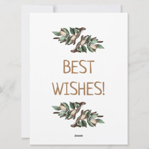 Antler mit grüner Verzweigung Postkarte