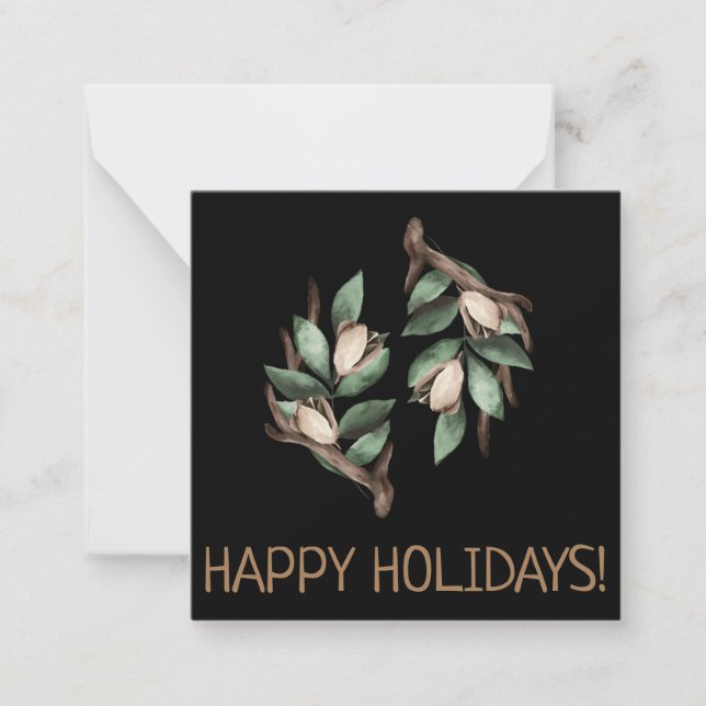 Antler mit grüner Verzweigung Postkarte (Vorderseite)