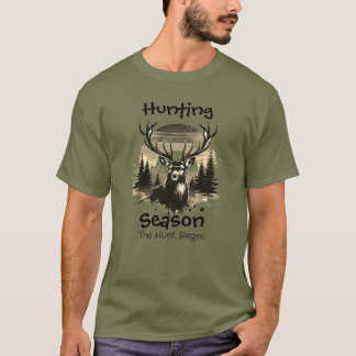 Antlers Nature Green JUNTING Personalisieren T - S T-Shirt