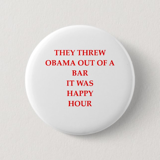 anto Obama-Witz Button (Vorderseite)
