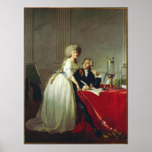 Antoine-Laurent Lavoisier und Ehefrau Poster