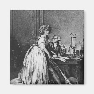 Antoine Laurent Lavoisier und seine Ehefrau Magnet