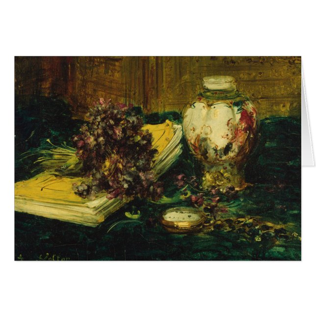Antoine Vollon - Violets (Vorderseite (Horizontal))