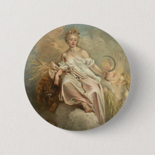 Antoine Watteau Ceres (Sommer) c1717-1718 Button