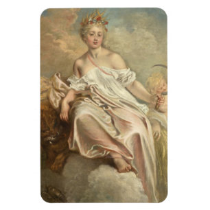 Antoine Watteau Ceres (Summer) Foto Magnet
