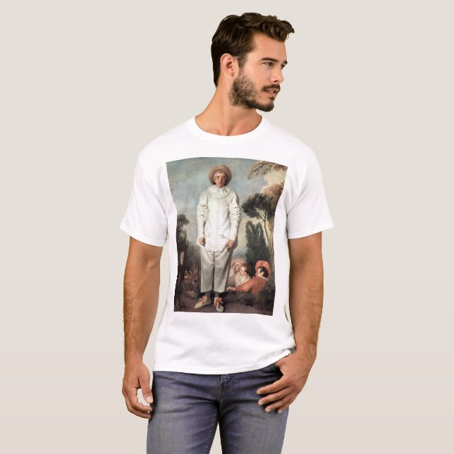 ANTOINE WATTEAU - Pierrot (Gilles) 1718 T-Shirt (Vorne ganz)